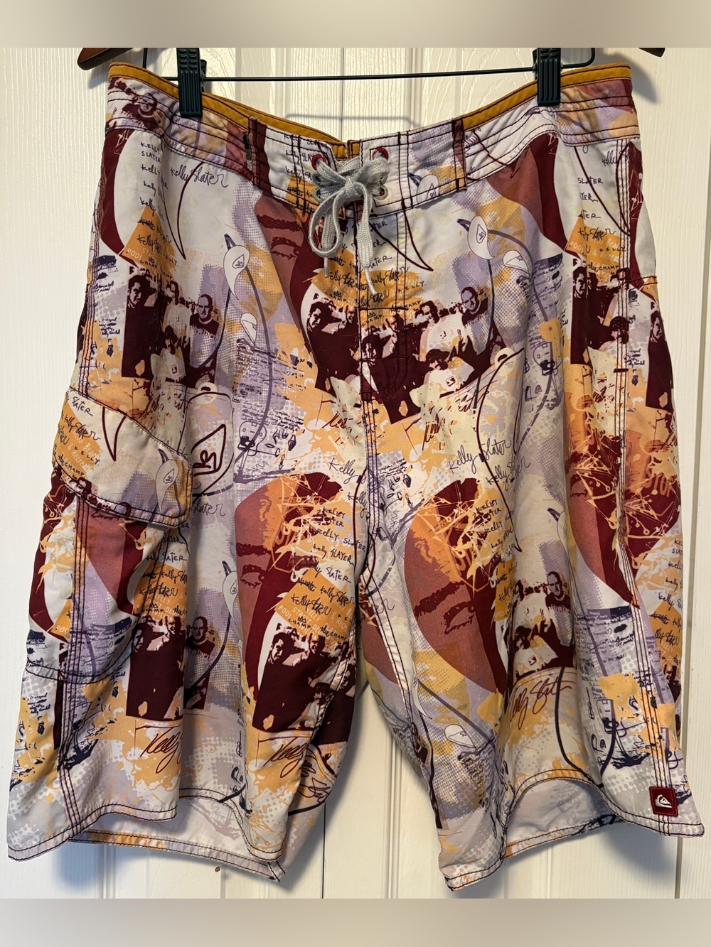 Vintage Y2K Quiksilver Kelly Slater Signature Men's Board Series Shorts 36